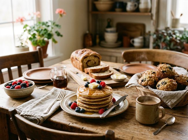 Breakfasts and muffins
